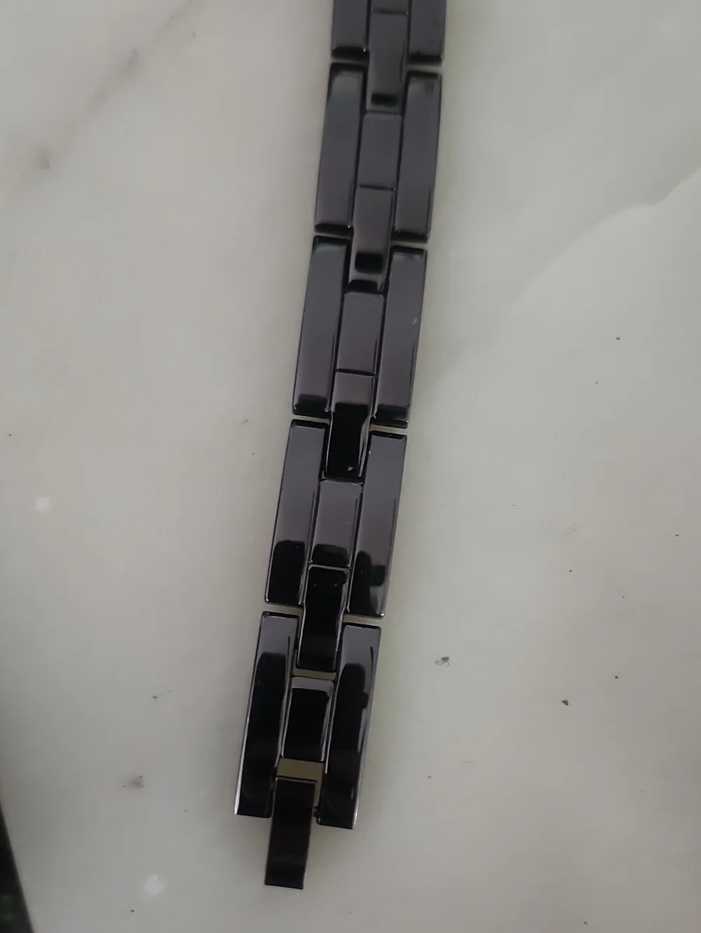 Gunmetal Black Stainless Steel Link Bracelet for Men
